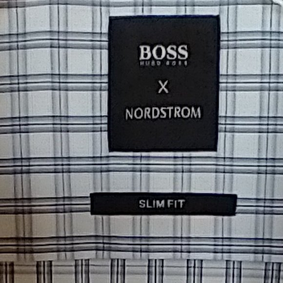 Men's Boss Hugo Boss X Nordstrom button up long sleeve slim fit - size 15.5 neck - Picture 2 of 9